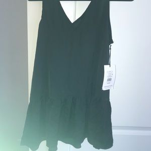 Black babydoll tank top